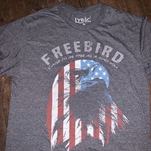 Mens LYRIC NATION Sz Med FREEBIRD Graphic TShirt